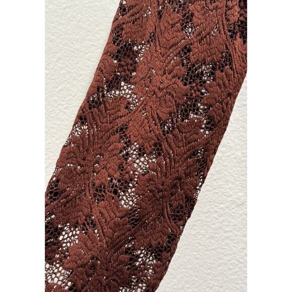 Nightcap Clothing Size 3 Burgundy Lace Mini Dress Goth Boho Dark Romantic Short - Picture 5 of 6